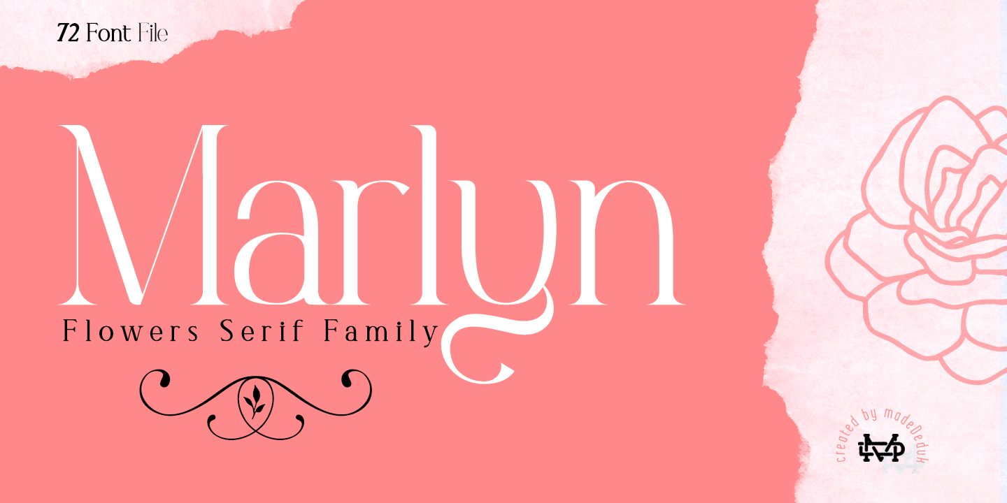 Ejemplo de fuente Marlyn Flo One Light Outline Italic